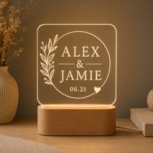 custom couple name acrylic night light