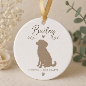 custom pet portrait ornament